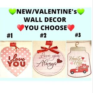 🔥 3 NEW VALENTINES DAY WALL / DOOR DECOR ❤YOU PICK❤